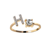 Buy A-Z Letter Adjustable Opening Rings For Women and get Free Shipping Australia Wide |  | Buy Confidently from Smart Sales Australia