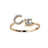 Buy A-Z Letter Adjustable Opening Rings For Women and get Free Shipping Australia Wide |  | Buy Confidently from Smart Sales Australia