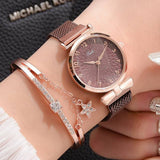 Buy Elegant Magnetic Quartz Dress Watches for Her with Bejewelled Star Bracelet and get Free Shipping Australia Wide |  | Buy Confidently from Smart Sales Australia