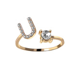 Buy A-Z Letter Adjustable Opening Rings For Women and get Free Shipping Australia Wide |  | Buy Confidently from Smart Sales Australia