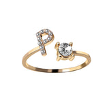 Buy A-Z Letter Adjustable Opening Rings For Women and get Free Shipping Australia Wide |  | Buy Confidently from Smart Sales Australia