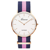 Buy Geneva Nylon Canvas Colour Strap Watches For Him and get Free Shipping Australia Wide |  | Buy Confidently from Smart Sales Australia