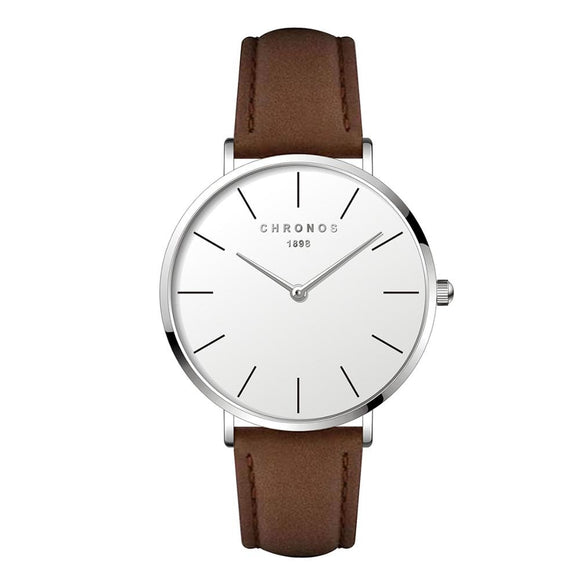 Buy Chronos 1898 Simple Unisex Leather strap Watch and get Free Shipping Australia Wide |  | Buy Confidently from Smart Sales Australia