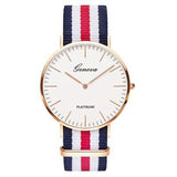 Buy Geneva Nylon Canvas Colour Strap Watches For Him and get Free Shipping Australia Wide |  | Buy Confidently from Smart Sales Australia