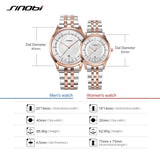 Buy SINOBI Couples Quartz Steel Band Watches and get Free Shipping Australia Wide |  | Buy Confidently from Smart Sales Australia