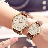 Buy Hot Sale Classic Lovers Watches Men Women Casual Leather Strap Quartz Boy Girl Pair Wristwatch Couple Watch Gift High Quality and get Free Shipping Australia Wide |  | Buy Confidently from Smart Sales Australia