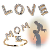 Buy A-Z Letter Adjustable Opening Rings For Women and get Free Shipping Australia Wide |  | Buy Confidently from Smart Sales Australia