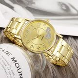 Buy Luxury Heart Rhinestone Stainless Steel Watch for Her and get Free Shipping Australia Wide |  | Buy Confidently from Smart Sales Australia