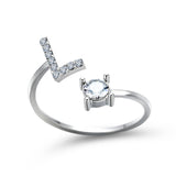 Buy A-Z Letter Adjustable Opening Rings For Women and get Free Shipping Australia Wide |  | Buy Confidently from Smart Sales Australia
