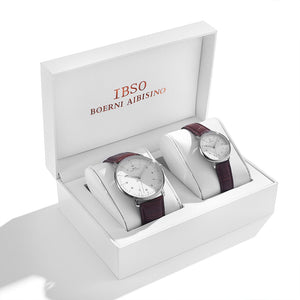Buy IBSO New Couples Genuine Leather Strap Watch Set and get Free Shipping Australia Wide |  | Buy Confidently from Smart Sales Australia