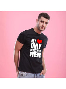 Buy My Heart Only Beats for Him & Her Matching Couple Shirts Valentines Day Gift Couples Tee Shirts His and Her Love T-shirt and get Free Shipping Australia Wide |  | Buy Confidently from Smart Sales Australia