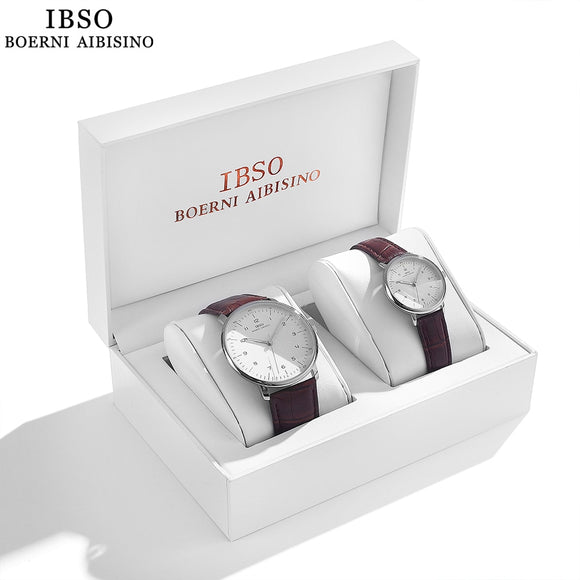Buy IBSO New Couples Genuine Leather Strap Watch Set and get Free Shipping Australia Wide |  | Buy Confidently from Smart Sales Australia