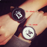 Buy Black 13 & White 14 Large Dial Minimalist Watches For Him and for Her and get Free Shipping Australia Wide |  | Buy Confidently from Smart Sales Australia