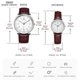 Buy IBSO New Couples Genuine Leather Strap Watch Set and get Free Shipping Australia Wide |  | Buy Confidently from Smart Sales Australia