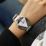 Buy Stylish Hollow Triangle Black & White Wrist Watches for Her and get Free Shipping Australia Wide |  | Buy Confidently from Smart Sales Australia