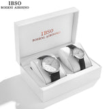 Buy IBSO New Couples Genuine Leather Strap Watch Set and get Free Shipping Australia Wide |  | Buy Confidently from Smart Sales Australia