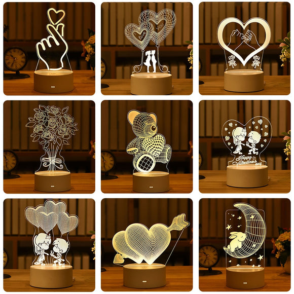 Luminous I Love You Night Lights Valentine's Gift – Couples Watches