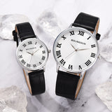 Buy Roman Numeral Couples Watches with Leather Strap and get Free Shipping Australia Wide | Leather Band | Buy Confidently from Smart Sales Australia