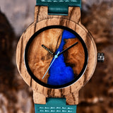 Buy Blue and Black Unique Handmade Wooden Couples Watch Set and get Free Shipping Australia Wide | Wooden Watch | Buy Confidently from Smart Sales Australia