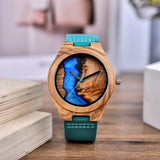 Buy Blue and Black Unique Handmade Wooden Couples Watch Set and get Free Shipping Australia Wide | Wooden Watch | Buy Confidently from Smart Sales Australia