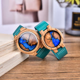 Buy Blue and Black Unique Handmade Wooden Couples Watch Set and get Free Shipping Australia Wide | Wooden Watch | Buy Confidently from Smart Sales Australia