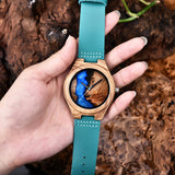 Buy Blue and Black Unique Handmade Wooden Couples Watch Set and get Free Shipping Australia Wide | Wooden Watch | Buy Confidently from Smart Sales Australia