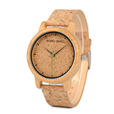 Buy BOBOBIRD Leisure Wooden Cork Skin Watches for Him or for Her and get Free Shipping Australia Wide | Wooden Watch | Buy Confidently from Smart Sales Australia