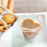 Buy Heart Shaped Double Wall Glass Mug with Heat Resisitance and get Free Shipping Australia Wide |  | Buy Confidently from Smart Sales Australia