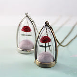 Buy Petite Rose Terrarium Necklace and get Free Shipping Australia Wide | Gift | Buy Confidently from Smart Sales Australia