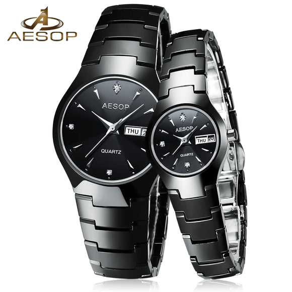Buy AESOP Couples Ceramic Luxury Watch Gift Set and get Free Shipping Australia Wide | Ceramic Band | Buy Confidently from Smart Sales Australia