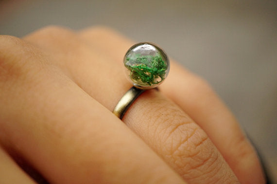 Buy Adjustable Moss Terrarium Ring and get Free Shipping Australia Wide | Ring | Buy Confidently from Smart Sales Australia